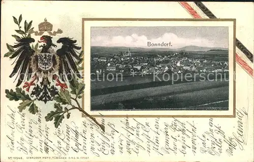 Bonndorf Schwarzwald Schwarz.Weiss-Rot Litho / Bonndorf /Waldshut LKR