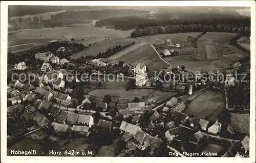 Hohegeiss Harz Fliegeraufnahme / Braunlage /Goslar LKR