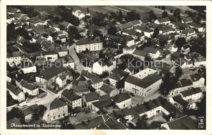 Remptendorf Fliegeraufnahme Bahnpost / Remptendorf /SaaleOrlaKreis