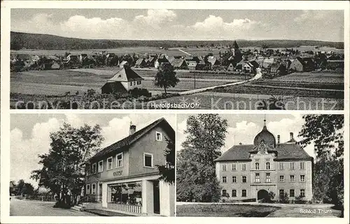 Heroldsbach Schloss Thurn Baeckerei-Lebensmittel Ort  / Heroldsbach /Forchheim LKR