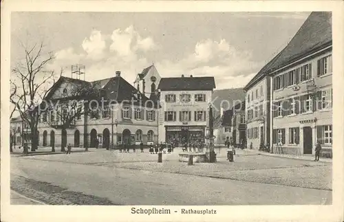 Schopfheim Rathausplatz Colonialwaren Franz Klossowski / Schopfheim /Loerrach LKR