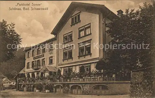 Schoenau Schwarzwald Parkhotel Sonne  / Schoenau im Schwarzwald /Loerrach LKR