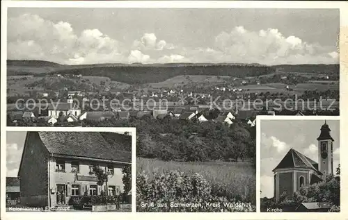 Schwerzen Kolonialwaren E. Schlupf Kirche  / Wutoeschingen /Waldshut LKR