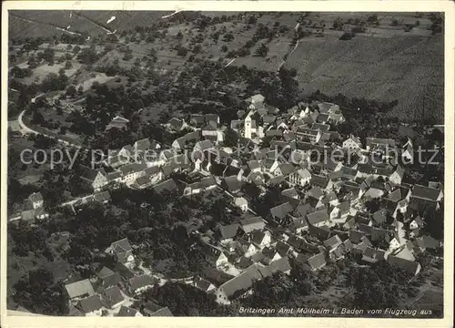 Britzingen Fliegeraufnahme / Muellheim /Breisgau-Hochschwarzwald LKR