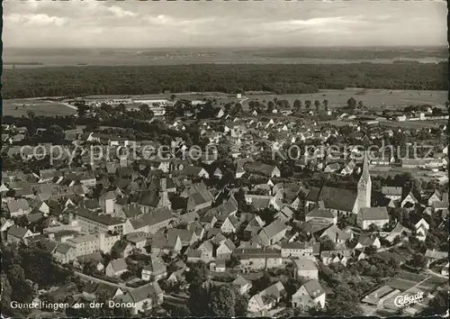 Gundelfingen Donau Fliegeraufnahme / Gundelfingen a.d.Donau /Dillingen Donau LKR