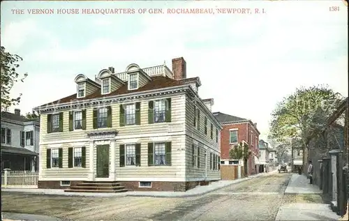 Newport Rhode Island Vernon House Headquarters Gen Rochambeau / Newport /