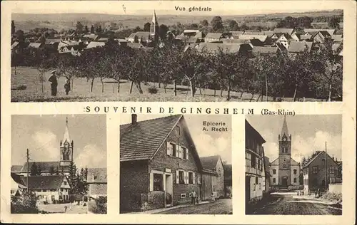 Gingsheim Kirche Gebaeude  / Gingsheim /Arrond. de Strasbourg-Campagne