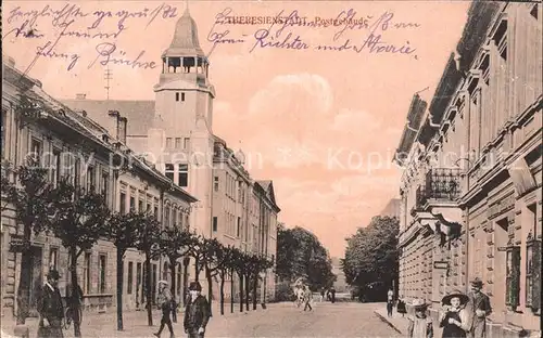 Theresienstadt Tschechien Postgebaeude  / Terezin /