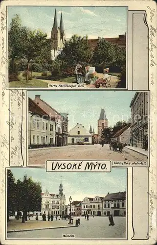 Vysoke Myto Havlickovych sadu Litomysliske predmesti Namesti / Hohenmauth /