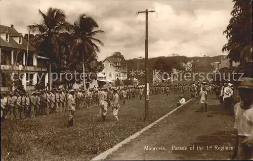 Monrovia Montserrado Parade 1 Regiment Soldaten / Monrovia /