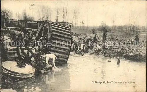 Saint-Souplet Truemmer der Muehle Soldaten / Saint-Souplet /Arrond. de Cambrai