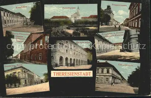 Theresienstadt Tschechien Kaiserstrasse Zeughaus Infanterie Kaserne Paradeplatz Pragerstrasse Hauptwache  / Terezin /