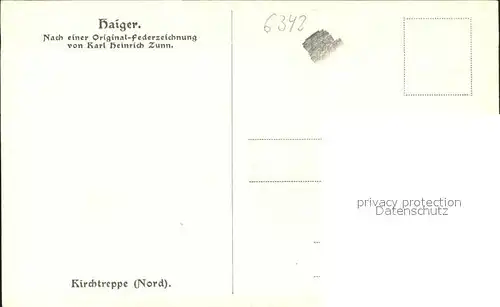 Haiger Dorf Federzeichnung / Haiger /Lahn-Dill-Kreis LKR