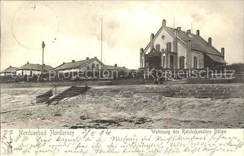 Norderney Nordseebad Wohnung des Reichskanzlers Buelow / Norderney /Aurich LKR