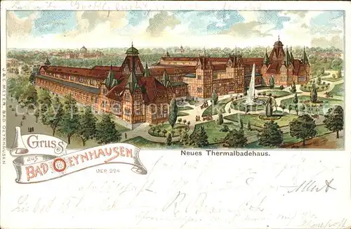 Bad Oeynhausen Neues Thermalbadehaus / Bad Oeynhausen /Minden-Luebbecke LKR