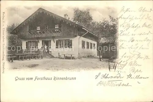 Neuhaus Pegnitz Forsthaus Rinnenbrunn / Neuhaus a.d.Pegnitz /Nuernberger Land LKR