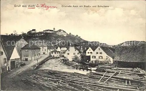 Aach Hegau Ortstrasse Stadt- und Schulhaus / Aach /Konstanz LKR