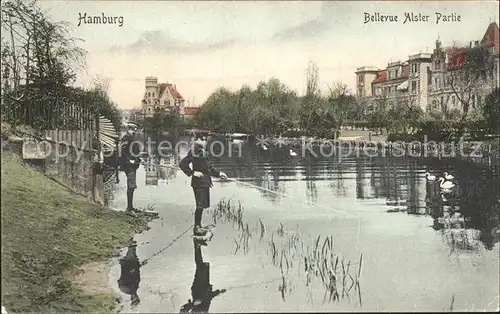 Hamburg Bellevue Alster Partie / Hamburg /Hamburg Stadtkreis