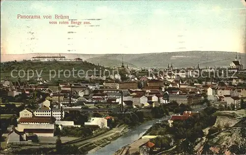 Bruenn Brno Panorama vom roten Berge aus / Brno /Brno-mesto