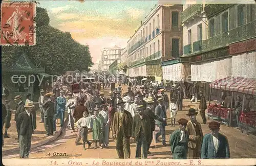 Oran Algerie Le Boulevard du 2me Zouaves / Oran /