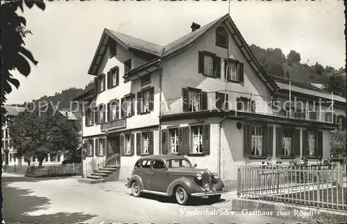 Vorderthal Gasthaus zum Roessli / Vorderthal /Bz. March