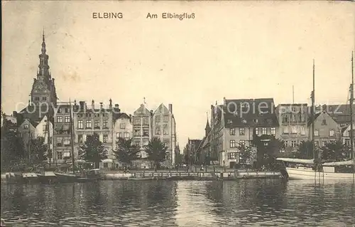 Elbing Elblag Am Elbingfluss / Elblag /Ermland Masuren