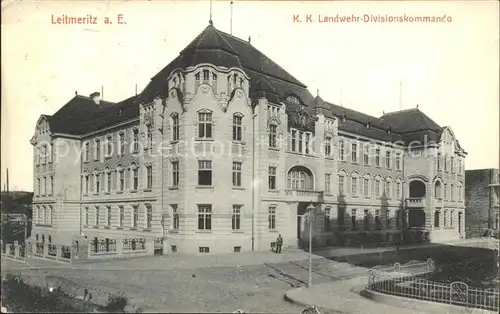 Leitmeritz Litomerice Nordboehmen Landwehr Divisionskommando / Litomerice /