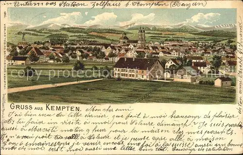 Kempten Allgaeu Stadtansicht / Kempten (Allgaeu) /Kempten Stadtkreis