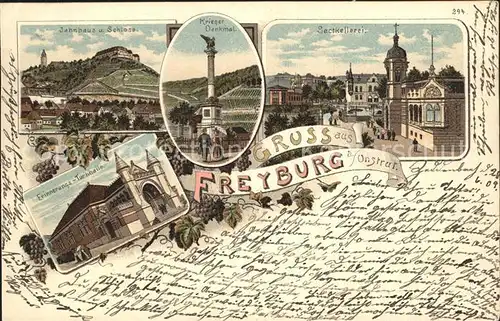 Freyburg Unstrut Sektkellerei Kriegerdenkmal Erinnerungs- Turnhalle / Freyburg Unstrut /Burgenlandkreis LKR