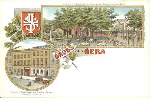 Gera Garten Turnhalle GeinitzÂ´s Restaurant zur Bleibe / Gera /Gera Stadtkreis