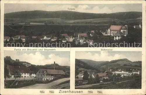 Zizenhausen Totalansicht Schmelze Brauerei Saegewerk / Stockach /Konstanz LKR