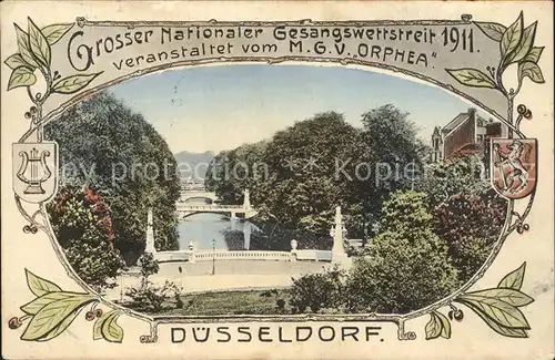 Duesseldorf Grosser Nationaler Gesangswettstreit 1911 / Duesseldorf /Duesseldorf Stadtkreis