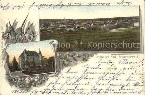 Bonndorf Schwarzwald Gesamtansicht Amtshaus / Bonndorf /Waldshut LKR