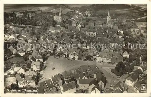 Kastellaun Hunsrueck Fliegeraufnahme / Kastellaun /Rhein-Hunsrueck-Kreis LKR