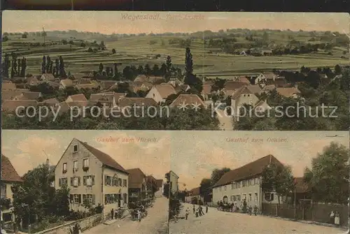 Wagenstadt Gasthof zum Ochsen Gasthof zum Hirsch Totalansicht / Herbolzheim /Emmendingen LKR