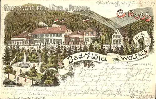 Wolfach Kiefernadelbad Hotel Pension / Wolfach Schwarzwald /Ortenaukreis LKR