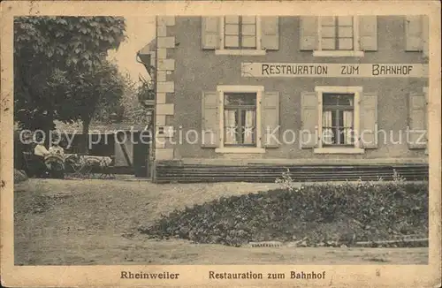 Rheinweiler restauration zum Bahnhof / Bad Bellingen /Loerrach LKR