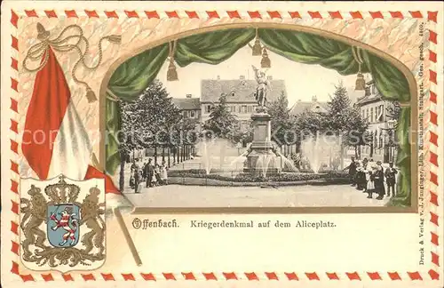 Offenbach Dillkreis Kriegerdenkmal Aliceplatz / Mittenaar /Lahn-Dill-Kreis LKR