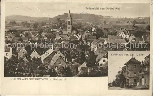 Oberrotweil Kaufhaus Dienst Teilansicht / Vogtsburg im Kaiserstuhl /Breisgau-Hochschwarzwald LKR