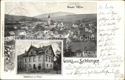 Schliengen Blauen Gasthaus zur Krone / Schliengen /Loerrach LKR