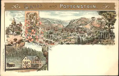 Pottenstein Oberfranken Schuettarsmuehle Tuechersfeld / Pottenstein /Bayreuth LKR