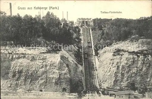Kalkberge Tiefbau- Foerderbahn / Ruedersdorf /Maerkisch-Oderland LKR