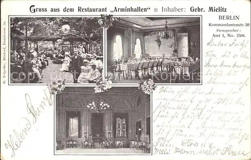 Berlin Restaurant Arminhallen / Berlin /Berlin Stadtkreis