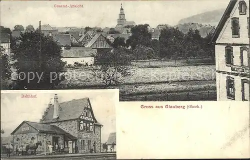 Glauburg Bahnhof Gesamtansicht / Glauburg /Wetteraukreis LKR