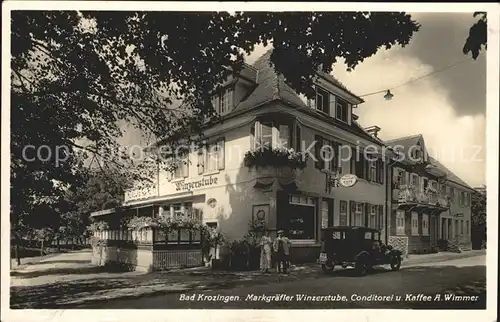 Bad Krozingen Markgraefler Winzerstube Konditorei Kaffee Wimmer / Bad Krozingen /Breisgau-Hochschwarzwald LKR