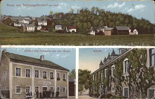 Schlossgattendorf Schloss Gasthof zum Hirschen / Gattendorf /Hof LKR