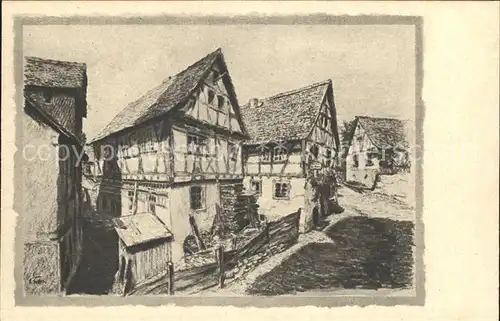 Erbach Odenwald Altes Haus Pfarrgaesschen / Erbach /Odenwaldkreis LKR