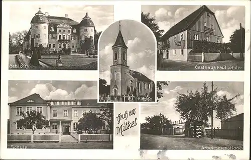 Bautzen Milkel Schloss Schule Kirche / Bautzen /Bautzen LKR