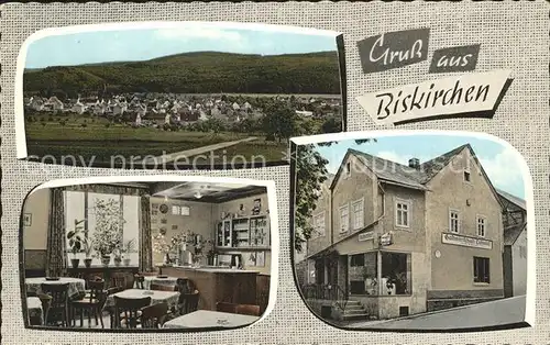 Biskirchen Gasthaus Metzgerei Schmidt / Leun /Lahn-Dill-Kreis LKR