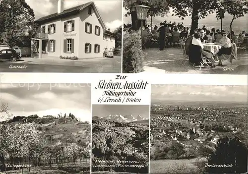 Loerrach Zur schoenen Aussicht Tuellingerhoehe Gasthaus Garten / Loerrach /Loerrach LKR